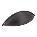 Jeffrey Alexander [8236DBAC] Die Cast Zinc Cabinet Cup Pull - Bordeaux Series - Brushed Oil Rubbed Bronze Finish - 96mm Centers - 5" L