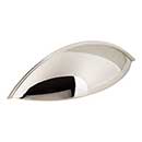 Jeffrey Alexander [8236NI] Die Cast Zinc Cabinet Cup Pull - Bordeaux Series - Polished Nickel Finish - 96mm Centers - 5&quot; L