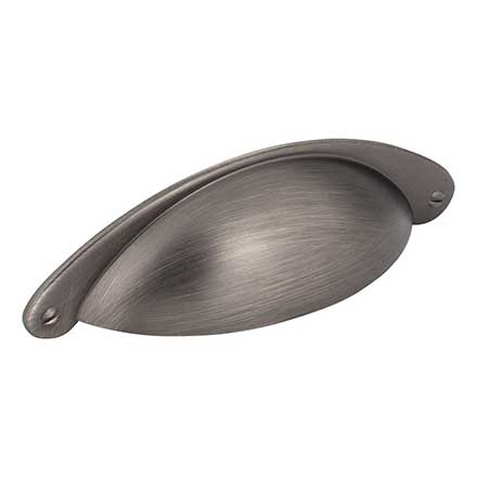 Jeffrey Alexander [8233-BNBDL] Die Cast Zinc Cabinet Cup Pull - Lyon Series - Brushed Pewter Finish - 3&quot; Centers - 4 15/16&quot; L