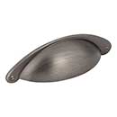 Jeffrey Alexander [8233-BNBDL] Die Cast Zinc Cabinet Cup Pull - Lyon Series - Brushed Pewter Finish - 3&quot; Centers - 4 15/16&quot; L