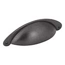 Jeffrey Alexander [8233DACM] Die Cast Zinc Cabinet Cup Pull - Lyon Series - Gun Metal Finish - 3&quot; Centers - 4 15/16&quot; L