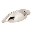 Jeffrey Alexander [8233NI] Die Cast Zinc Cabinet Cup Pull - Lyon Series - Polished Nickel Finish - 3&quot; Centers - 4 15/16&quot; L