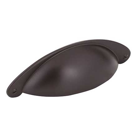 Jeffrey Alexander [8233ORB] Die Cast Zinc Cabinet Cup Pull - Lyon Series - Dark Bronze Finish - 3&quot; Centers - 4 15/16&quot; L