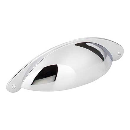Jeffrey Alexander [8233PC] Die Cast Zinc Cabinet Cup Pull - Lyon Series - Polished Chrome Finish - 3&quot; Centers - 4 15/16&quot; L