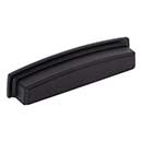 Jeffrey Alexander [141-128MB] Die Cast Zinc Cabinet Cup Pull - Renzo Series - Matte Black Finish - 128mm C/C - 5 7/8&quot; L