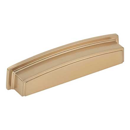 Jeffrey Alexander [141-128SBZ] Die Cast Zinc Cabinet Cup Pull - Renzo Series - Satin Bronze Finish - 128mm C/C - 5 7/8" L