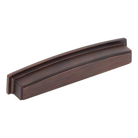 Jeffrey Alexander [141-160DBAC] Die Cast Zinc Cabinet Cup Pull - Renzo Series - Brushed Oil Rubbed Bronze Finish - 160mm C/C - 7 1/8" L
