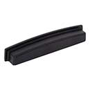 Jeffrey Alexander [141-160MB] Die Cast Zinc Cabinet Cup Pull - Renzo Series - Matte Black Finish - 160mm C/C - 7 1/8&quot; L