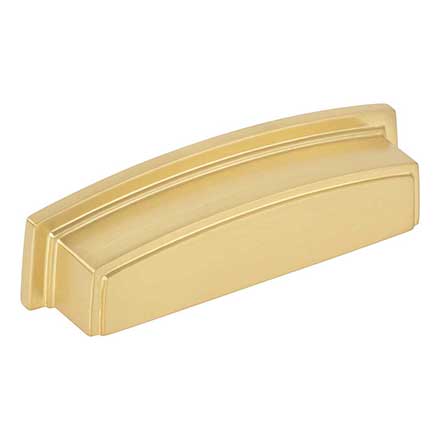 Jeffrey Alexander [141-96BG] Die Cast Zinc Cabinet Cup Pull - Renzo Series - Brushed Gold Finish - 96mm C/C - 4 5/8&quot; L