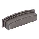 Jeffrey Alexander [141-96BNBDL] Die Cast Zinc Cabinet Cup Pull - Renzo Series - Brushed Pewter Finish - 96mm C/C - 4 5/8&quot; L