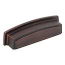 Jeffrey Alexander [141-96DBAC] Die Cast Zinc Cabinet Cup Pull - Renzo Series - Brushed Oil Rubbed Bronze Finish - 96mm C/C - 4 5/8&quot; L