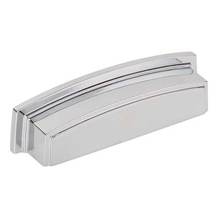 Jeffrey Alexander [141-96PC] Die Cast Zinc Cabinet Cup Pull - Renzo Series - Polished Chrome Finish - 96mm C/C - 4 5/8&quot; L