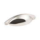 Jeffrey Alexander [8233NI] Die Cast Zinc Cabinet Cup Pull - Lyon Series - Polished Nickel Finish - 3" Centers - 4 15/16" L