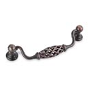 Jeffrey Alexander [749-128DBAC] Die Cast Zinc Cabinet Bail Pull - Tuscany Series - Brushed Oil Rubbed Bronze Finish - 128mm C/C - 5 15/16" L
