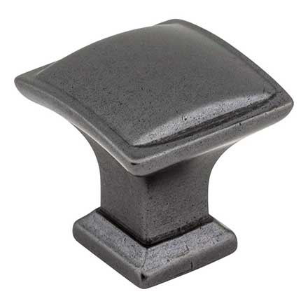 Jeffrey Alexander [435DACM] Die Cast Zinc Cabinet Knob - Annadale Series - Gun Metal Finish - 1 1/4" Sq.