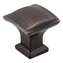 Jeffrey Alexander [435DBAC] Die Cast Zinc Cabinet Knob - Annadale Series - Brushed Oil Rubbed Bronze Finish - 1 1/4&quot; Sq.