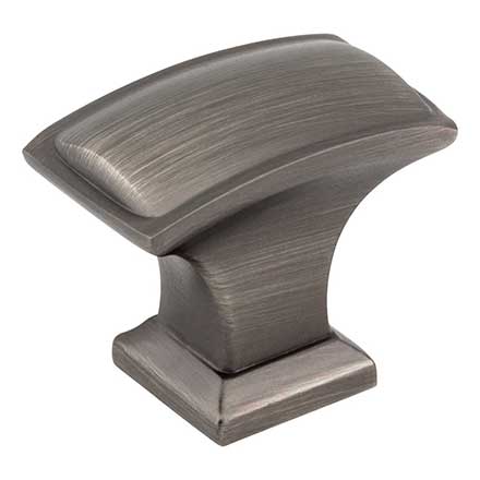 Jeffrey Alexander [435L-BNBDL] Die Cast Zinc Cabinet Knob - Annadale Series - Brushed Pewter Finish - 1 1/2&quot; L