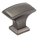 Jeffrey Alexander [435L-BNBDL] Die Cast Zinc Cabinet Knob - Annadale Series - Brushed Pewter Finish - 1 1/2&quot; L