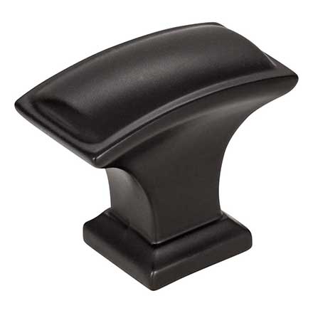 Jeffrey Alexander [435L-MB] Die Cast Zinc Cabinet Knob - Annadale Series - Matte Black Finish - 1 1/2" L
