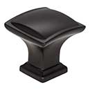 Jeffrey Alexander [435MB] Die Cast Zinc Cabinet Knob - Annadale Series - Matte Black Finish - 1 1/4&quot; Sq.