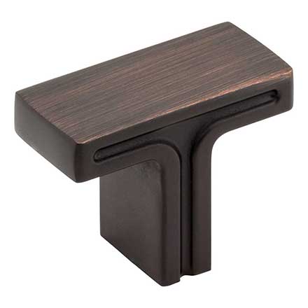 Jeffrey Alexander [867DBAC] Die Cast Zinc Cabinet T Knob - Anwick Series - Brushed Oil Rubbed Bronze Finish - 1 3/8&quot; L