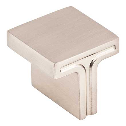Jeffrey Alexander [867L-SN] Die Cast Zinc Cabinet Knob - Anwick Series - Satin Nickel Finish - 1 1/8&quot; Sq.