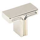Jeffrey Alexander [867NI] Die Cast Zinc Cabinet T Knob - Anwick Series - Polished Nickel Finish - 1 3/8&quot; L