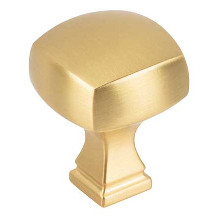 Jeffrey Alexander [278BG] Die Cast Zinc Cabinet Knob - Audrey Series - Brushed Gold Finish - 1 1/8&quot; Sq.