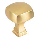 Jeffrey Alexander [278BG] Die Cast Zinc Cabinet Knob - Audrey Series - Brushed Gold Finish - 1 1/8&quot; Sq.