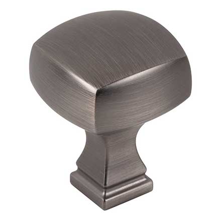 Jeffrey Alexander [278BNBDL] Die Cast Zinc Cabinet Knob - Audrey Series - Brushed Pewter Finish - 1 1/8&quot; Sq.