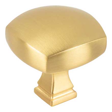 Jeffrey Alexander [278L-BG] Die Cast Zinc Cabinet Knob - Audrey Series - Brushed Gold Finish - 1 3/8&quot; Sq.