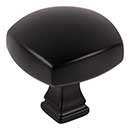 Jeffrey Alexander [278L-MB] Die Cast Zinc Cabinet Knob - Audrey Series - Matte Black Finish - 1 3/8&quot; Sq.