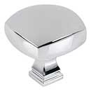 Jeffrey Alexander [278L-PC] Die Cast Zinc Cabinet Knob - Audrey Series - Polished Chrome Finish - 1 3/8&quot; Sq.