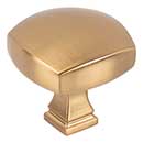 Jeffrey Alexander [278L-SBZ] Die Cast Zinc Cabinet Knob - Audrey Series - Satin Bronze Finish - 1 3/8" Sq.