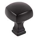 Jeffrey Alexander [278MB] Die Cast Zinc Cabinet Knob - Audrey Series - Matte Black Finish - 1 1/8&quot; Sq.