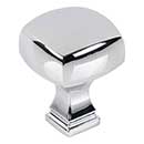 Jeffrey Alexander [278PC] Die Cast Zinc Cabinet Knob - Audrey Series - Polished Chrome Finish - 1 1/8&quot; Sq.