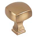 Jeffrey Alexander [278SBZ] Die Cast Zinc Cabinet Knob - Audrey Series - Satin Bronze Finish - 1 1/8&quot; Sq.