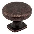 Jeffrey Alexander [MO6303DMAC] Die Cast Zinc Cabinet Knob - Belcastel 1 Series - Distressed Oil Rubbed Bronze Finish - 1 3/8&quot; Dia.