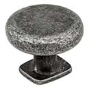 Jeffrey Alexander [MO6303SIM-D] Die Cast Zinc Cabinet Knob - Belcastel 1 Series - Distressed Antique Silver Finish - 1 3/8&quot; Dia.