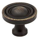 Jeffrey Alexander [818ABSB] Die Cast Zinc Cabinet Knob - Bella Series - Antique Brushed Satin Brass Finish - 1 3/8" Dia.
