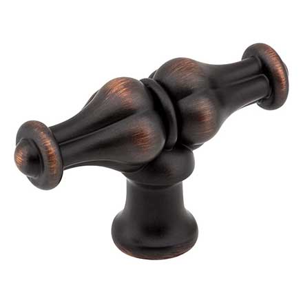 Jeffrey Alexander [818L-DBAC] Die Cast Zinc Cabinet Knob - Bella Series - Brushed Oil Rubbed Bronze Finish - 2 1/4&quot; L
