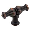 Jeffrey Alexander [818L-DBAC] Die Cast Zinc Cabinet Knob - Bella Series - Brushed Oil Rubbed Bronze Finish - 2 1/4&quot; L