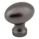 Jeffrey Alexander [3990-DACM] Die Cast Zinc Cabinet Knob - Football - Bordeaux Series - Gun Metal Finish - 1 3/16&quot; L
