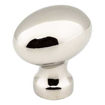 Jeffrey Alexander [3990-NI] Die Cast Zinc Cabinet Knob - Football - Bordeaux Series - Polished Nickel Finish - 1 3/16&quot; L