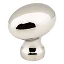 Jeffrey Alexander [3990-NI] Die Cast Zinc Cabinet Knob - Football - Bordeaux Series - Polished Nickel Finish - 1 3/16&quot; L