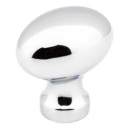 Jeffrey Alexander [3990-PC] Die Cast Zinc Cabinet Knob - Football - Bordeaux Series - Polished Chrome Finish - 1 3/16" L