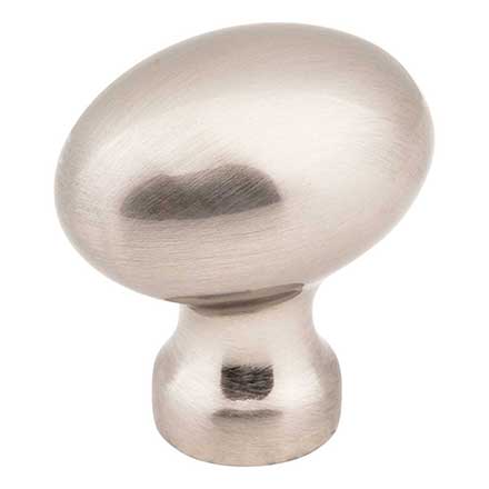 Jeffrey Alexander [3990-SN] Die Cast Zinc Cabinet Knob - Football - Bordeaux Series - Satin Nickel Finish - 1 3/16&quot; L