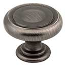 Jeffrey Alexander [117BNBDL] Die Cast Zinc Cabinet Knob - Bremen 1 Series - Brushed Pewter Finish - 1 1/4" Dia.