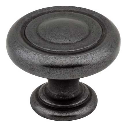 Jeffrey Alexander [117DACM] Die Cast Zinc Cabinet Knob - Bremen 1 Series - Gun Metal Finish - 1 1/4&quot; Dia.