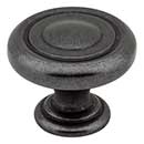 Jeffrey Alexander [117DACM] Die Cast Zinc Cabinet Knob - Bremen 1 Series - Gun Metal Finish - 1 1/4" Dia.